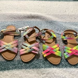 Bobbie Brooks  bundle 2 pairs Girls sandals Multicolor size 12